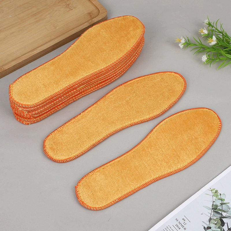 Плюшевые зимние теплые шерстяные стельки Majiaotong, похожие на овцу, утолщенные мужские и женские стельки, симпатичный коврик для обуви с хлопковой подкладкой