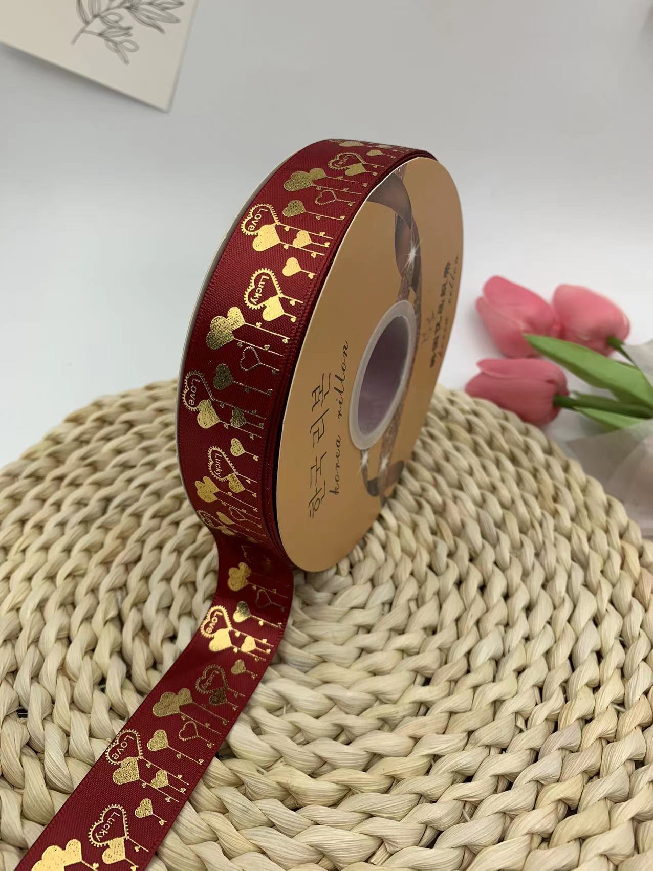 2023 nuevo amor bar bandeja hecha a mano cinta amor Meteor regalo caja embalaje cinta al por mayor