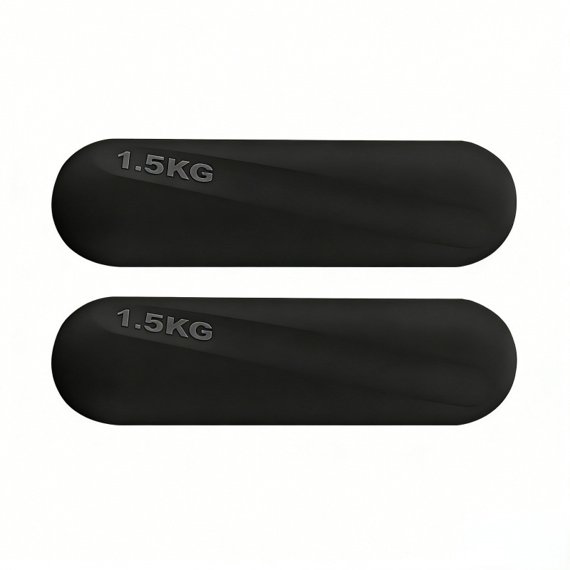 Dumbbell redondo de silicona fijo equipo de fitness yoga pilates entrenamiento de fuerza dumbbell redondo de silicona