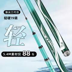 短節硬竿目釣竿長節炭素竿釣竿6H19調台釣竿超軽量超硬釣竿