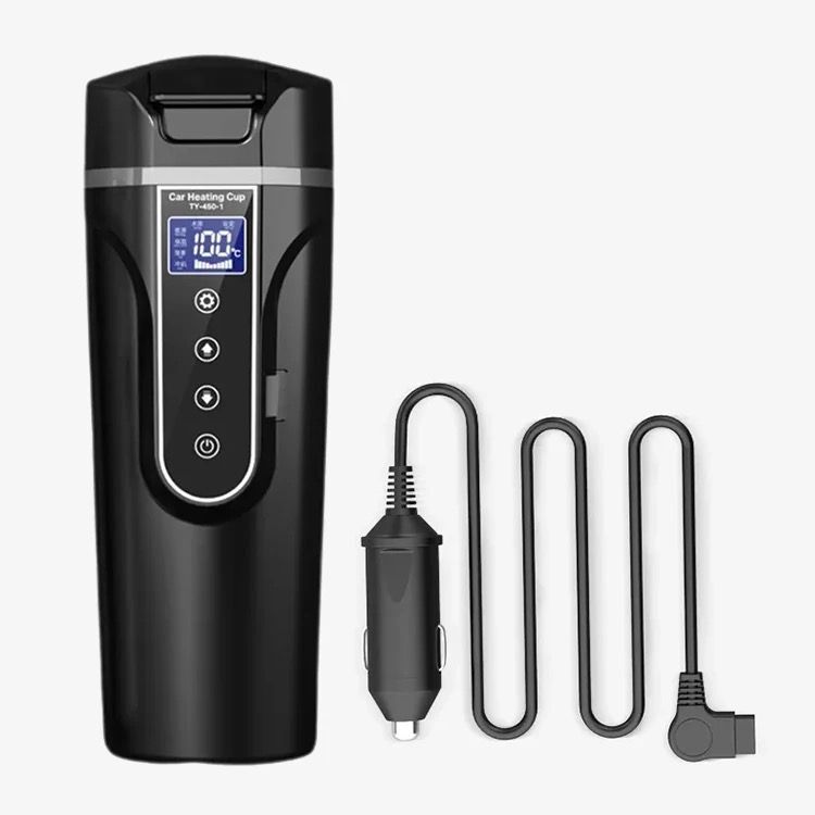 Car Water Kettle 12V24V Universal Household Electric Hot Water Cup Heating Thermos Cup Water Heater Driver Car Dual-Use Car Water Kettle 12V24V Universal Household Electric Hot Water Cup Heating Thermos Cup Water Heater Driver Car Dual-Use