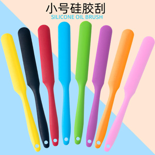 Silicone Baking Spatula Macaron Color Silicone Long Spatula Cream Trowel Long Scraper Silicone Scraper Cake Knife