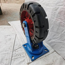 厂家供应6-16寸铁芯橡胶轮 万向轮 叉车顶两轮脚轮工业铁芯橡胶轮