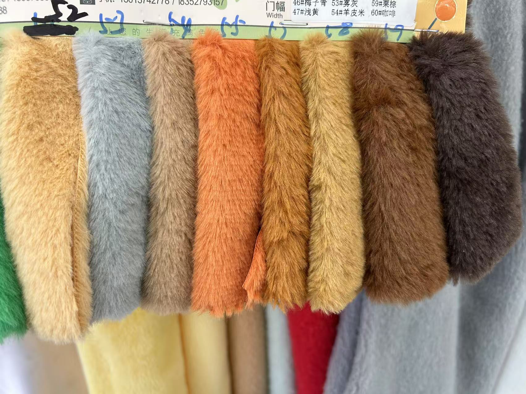 480g nutria conejo tela de peluche tela de piel corta muñeca de algodón de peluche hecha a mano DIY bufandas de mostrador pareja