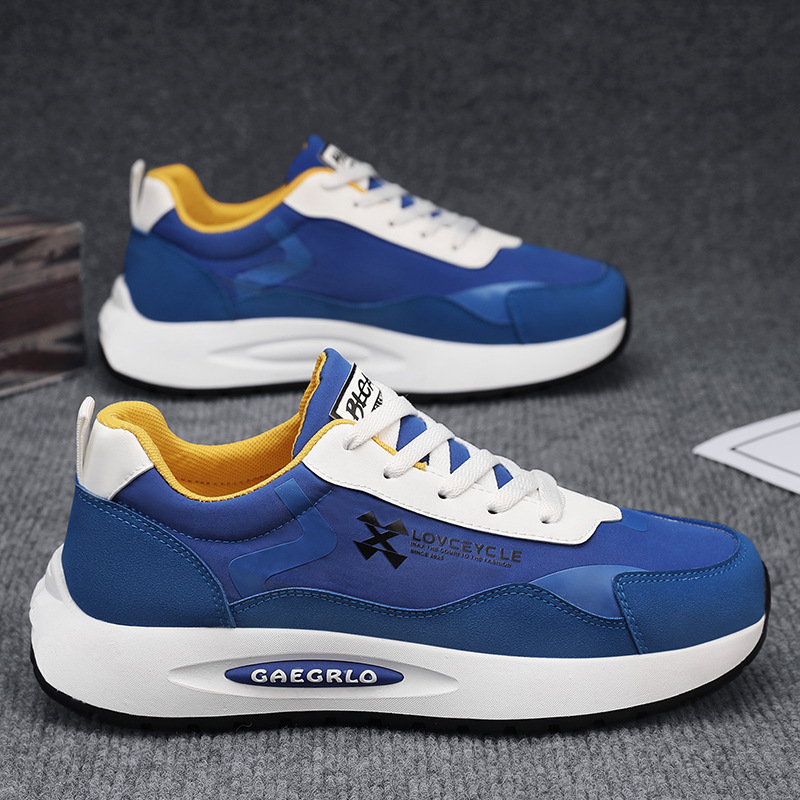 Zapatos de hombre 2025 nueva tendencia de primavera todo fósforo resistente al desgaste deportes zapatos casuales zapatos ligeros de suela blanda para hombre