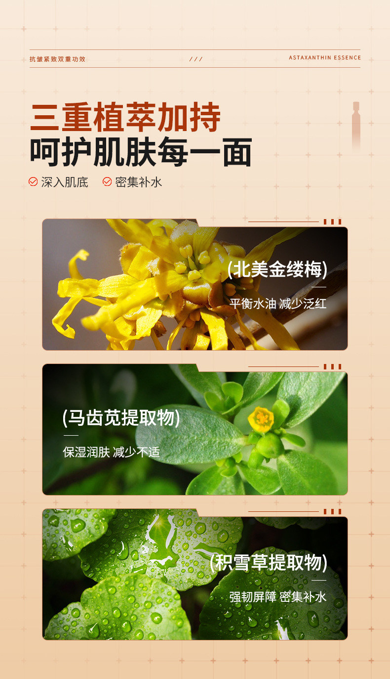 仕月虾青素双抗紧致次抛精华液焕靓熬夜肌抗氧糖VC原液抗皱淡细纹