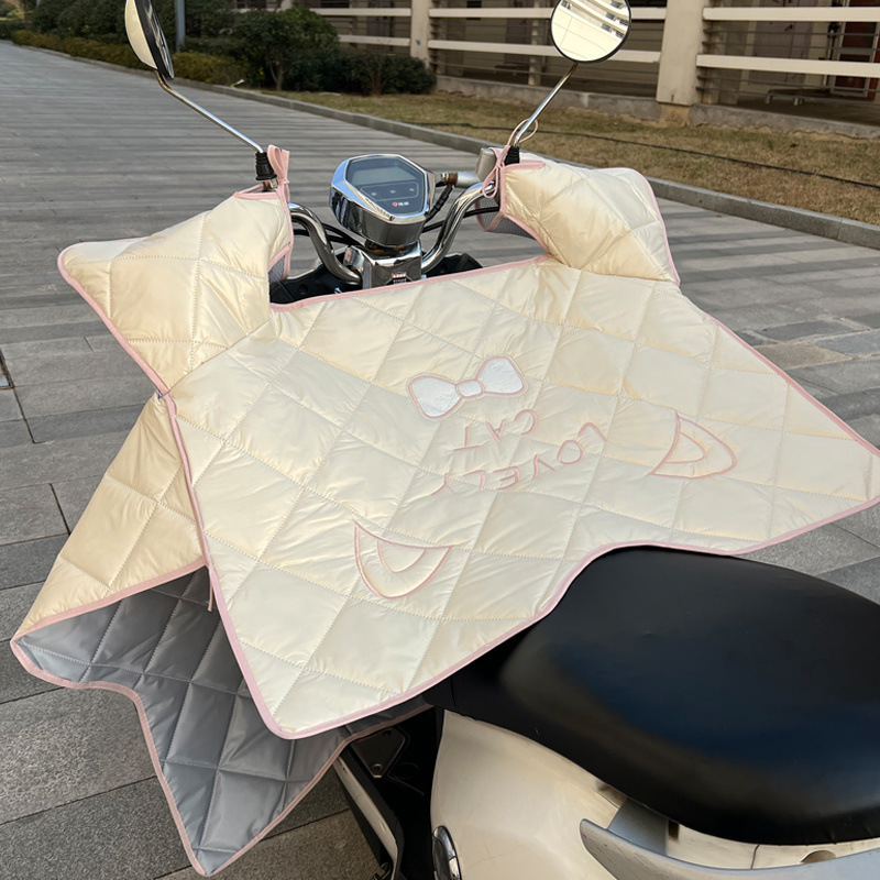 四季通用中厚电动车挡风被夏季防晒防水薄款遮阳罩电车摩托车春秋|undefined