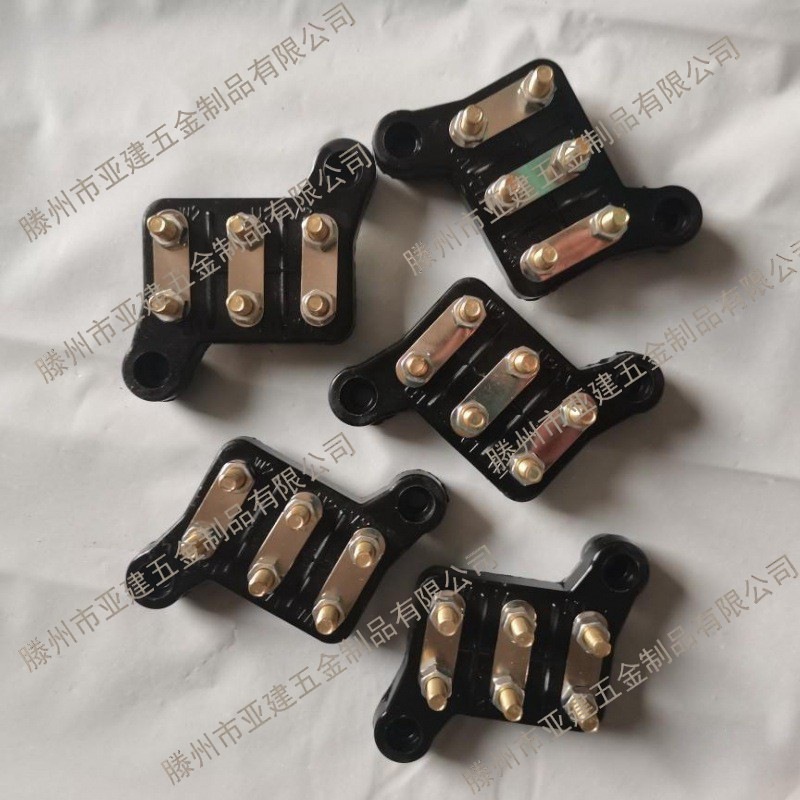 三相电机接线板YT台式木板台款接线柱加厚端子东元配件