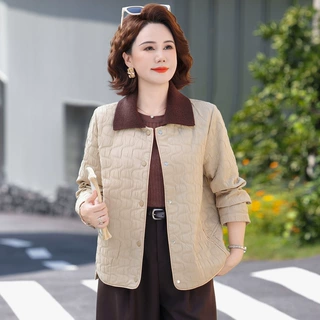 中老年妇女洋气外套老年人衣服2026新款妈妈装秋装上衣服大码女装