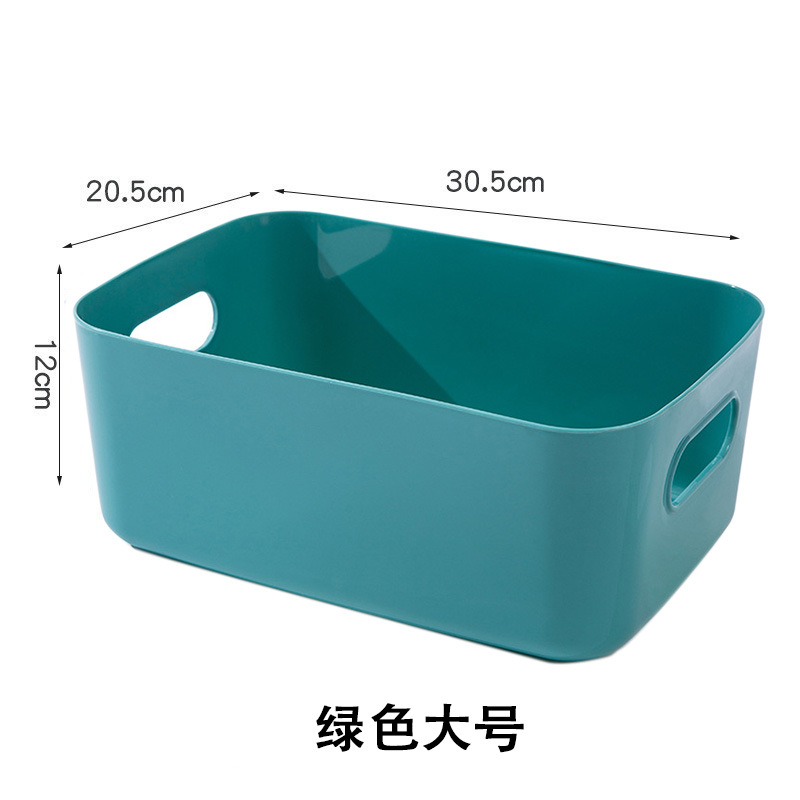 Hogar caja de almacenamiento escritorio cocina cosméticos gran capacidad plástico descubierto organización cesta al por mayor