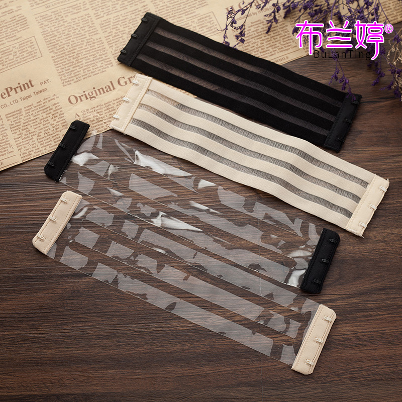 Cinta de pescado ropa interior Correa diosa sujetador accesorios elástico de dos lados gancho sujetador espalda hebilla accesorios pequeños