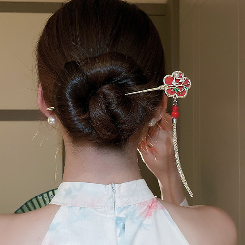 Ancient style hairpins, Hanfu hair accessories, wooden hairpins, Chinese style cheongsam, ancient costume hairpins, new Chinese style hairpins, hairpins for women