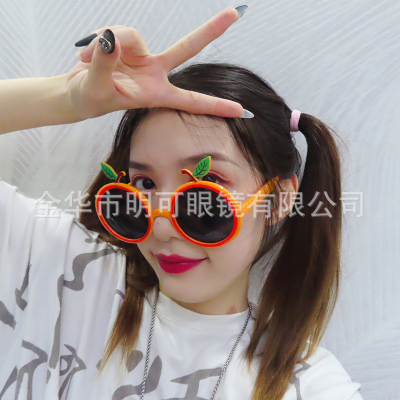 Gafas de Fiesta con Forma de Naranja de ABS Decorativo para Cumpleaños y Eventos