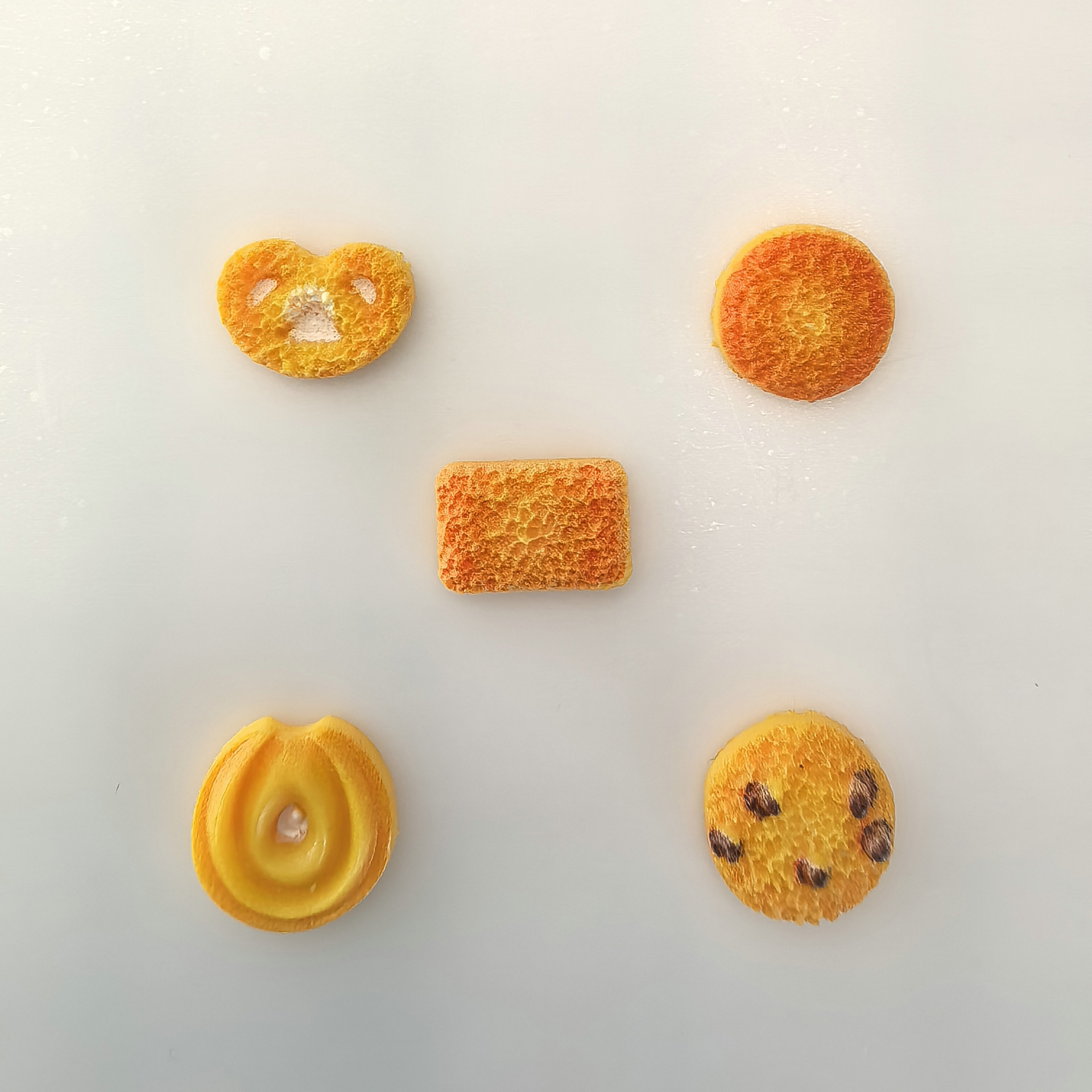 仿真食玩曲奇饼干美甲饰品批发混款夜光diy学生发夹饰品配件美