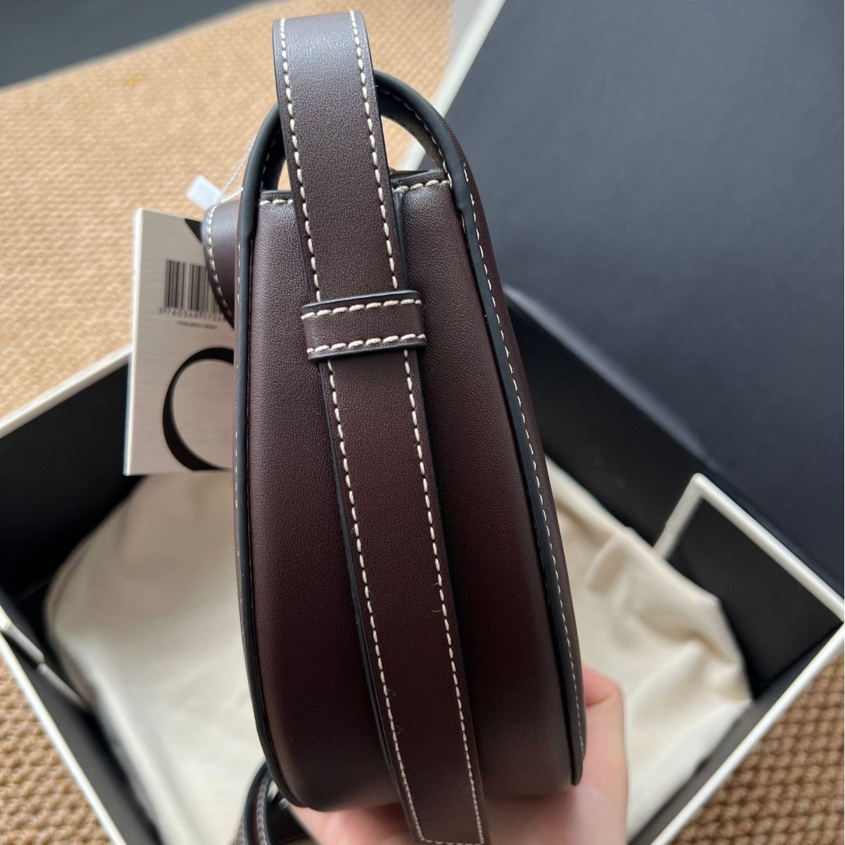 French Niche Crescent Bag 2025 New Arrival Luxury Saddle Bag Single Shoulder Crossbody Underarm Bag For Women Retro Half Moon Bag - Thumbnail 5