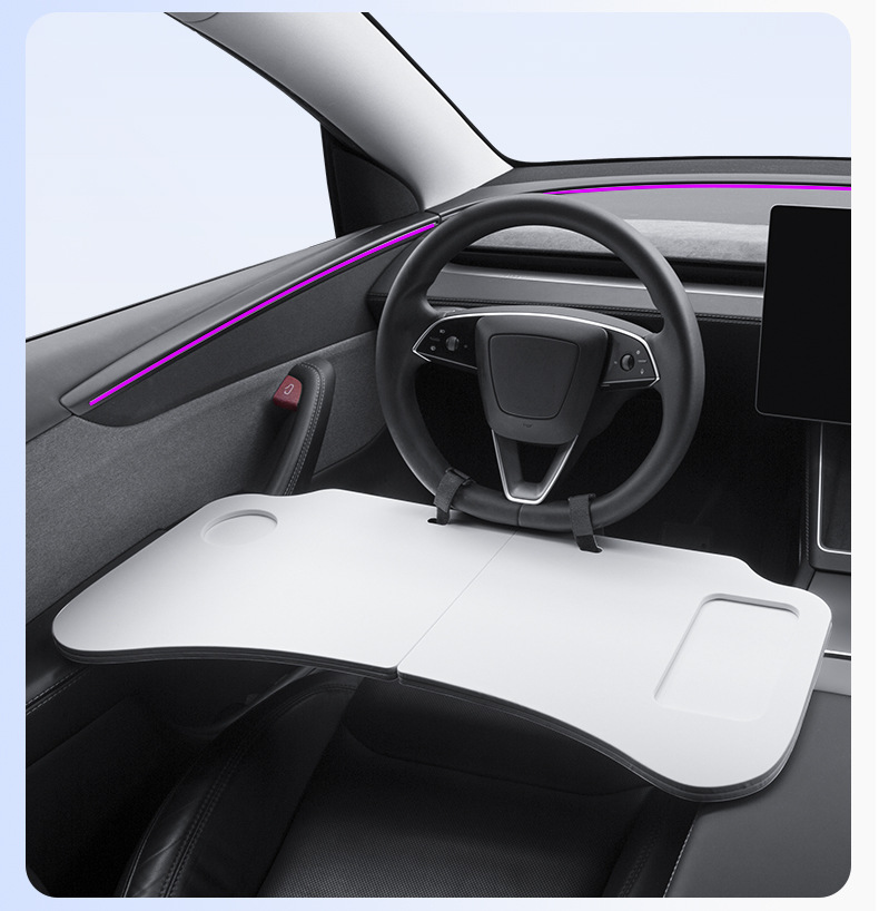 Suitable for Tesla Model 3/Y (refreshed version) – a custom-made car table for use as a laptop desk or folding office table