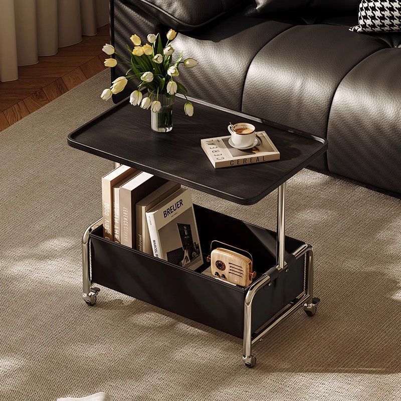 Modern Coffee Table, Small Table, Storage Rack, Mobile Simple High-End Cart, Sofa, Living Room Table, Bedside Light Luxury