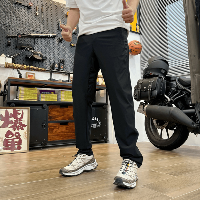 ジッパーパンツアーバン機能スタイルメンズ夏超薄型アウトドア軽量速乾スポーツ速乾カジュアルパンツ|undefined