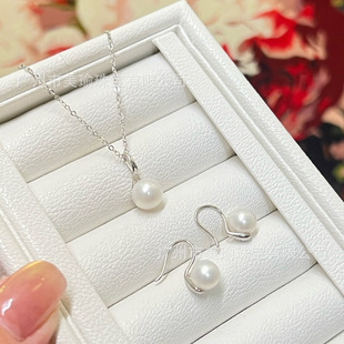 S925 Silver High Heels, Small Light Bulbs, Pearls, Round Bright Light Earrings, Niche and Versatile, the Same Style, Accessible Luxury and High-End
