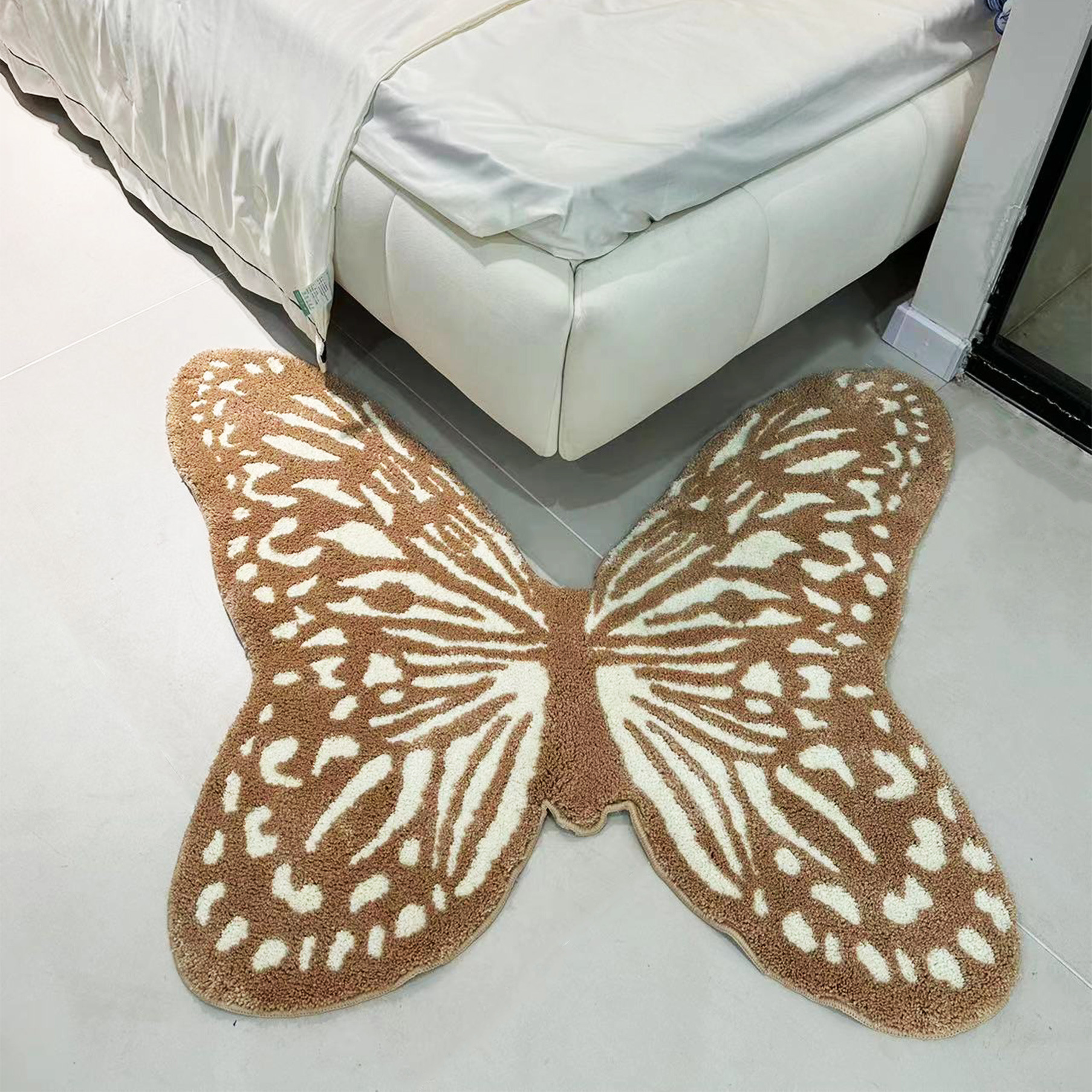 Ins Wilton tejido alfombra de mariposa cifrado concavo mano pistola de púas manta de borde Amazon flocado plegable image 8