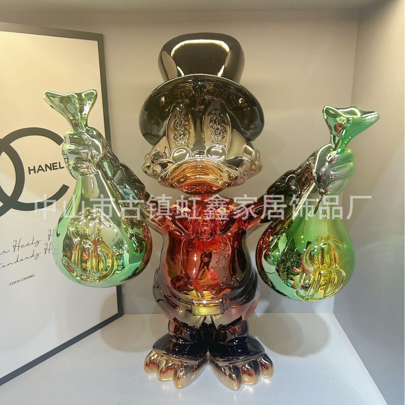 样板间售楼处客厅儿童房创意潮玩卡通拳击兔子雕塑摆件书房摆设|undefined