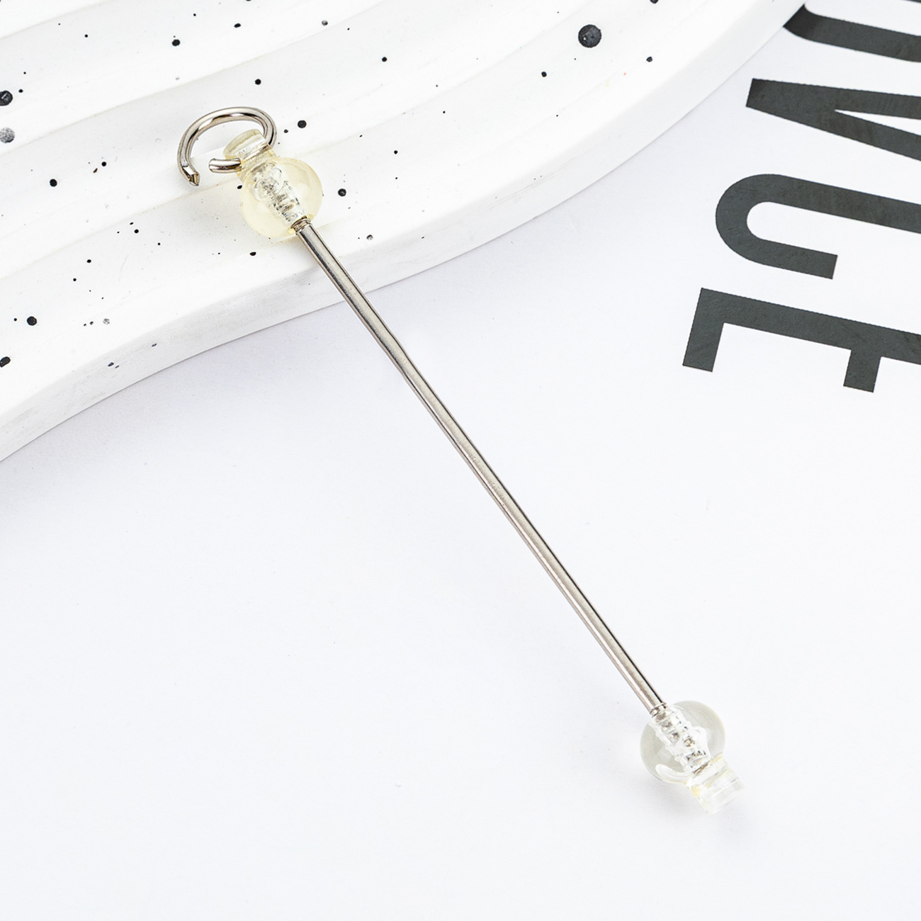 Nuevo polo DIY cuentas creativo llavero cuentas accesorios colgante polo de plástico cuentas polo