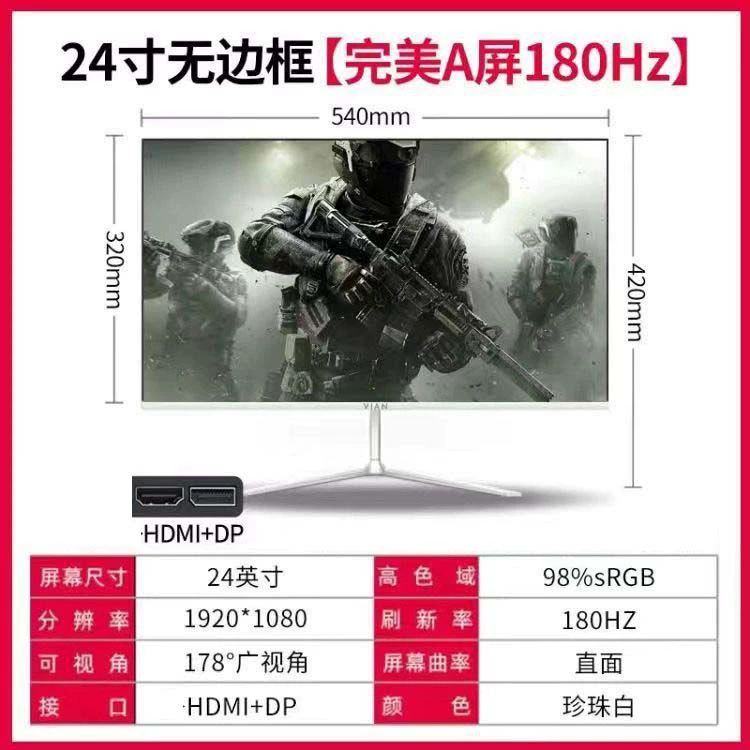 Монитор, серия IPS 17–32″, варианты 1K/2K/4K, 75–165+ Гц, плоский или изогнутый