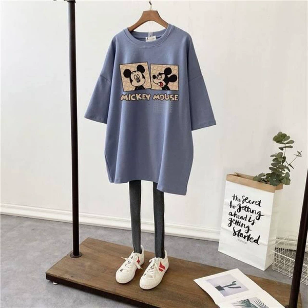 Blue (2 gold Mickeys) [Breastfeeding style]