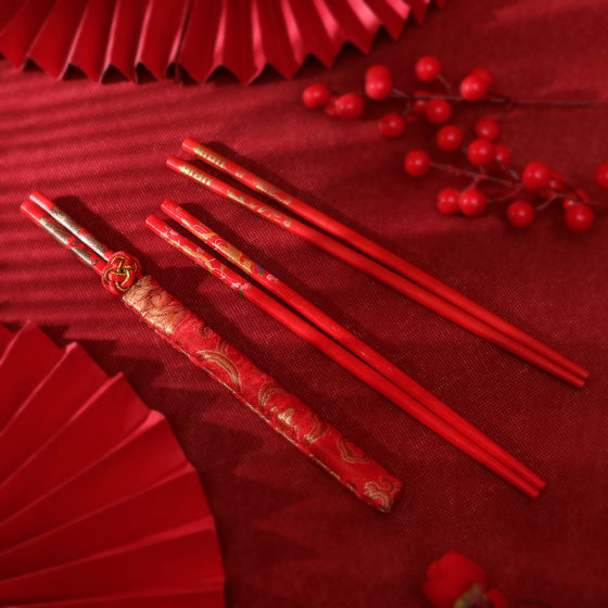Wholesale wedding supplies wedding chopsticks/Red Dragon and Phoenix printing double happiness chopsticks/wedding gift double happiness chopsticks