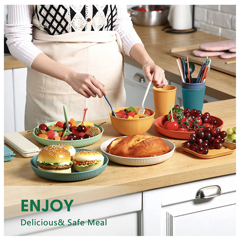 Amazon Cross-border E-commerce Tableware Set of Bowls, Plates, Dishes, Cups - 32 Piece Set, Exports Tableware Gift Set