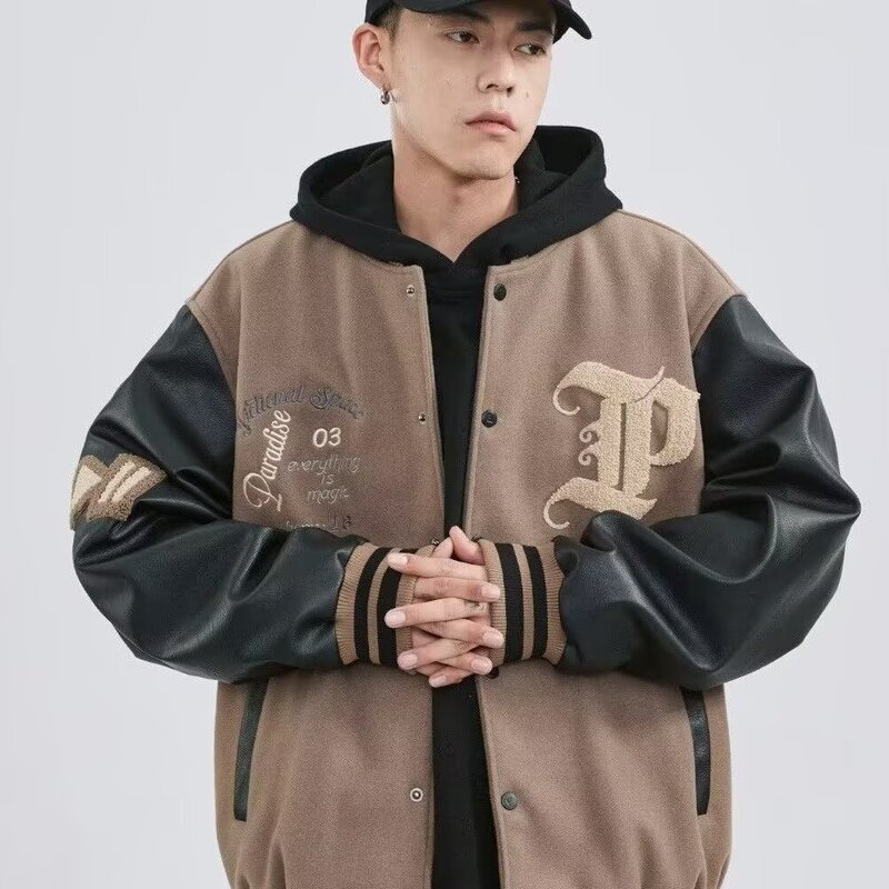 Spring and Autumn Stylish Versatile Jacket for Men, Ins High Street Trendy Brand, Hong Kong Style, Japanese Style, Harajuku Style, Korean Version, Trendy Loose Jacket Spring and Autumn Stylish Versatile Jacket for Men, Ins High Street Trendy Brand, Hong Kong Style, Japanese Style, Harajuku Style, Korean Version, Trendy Loose Jacket