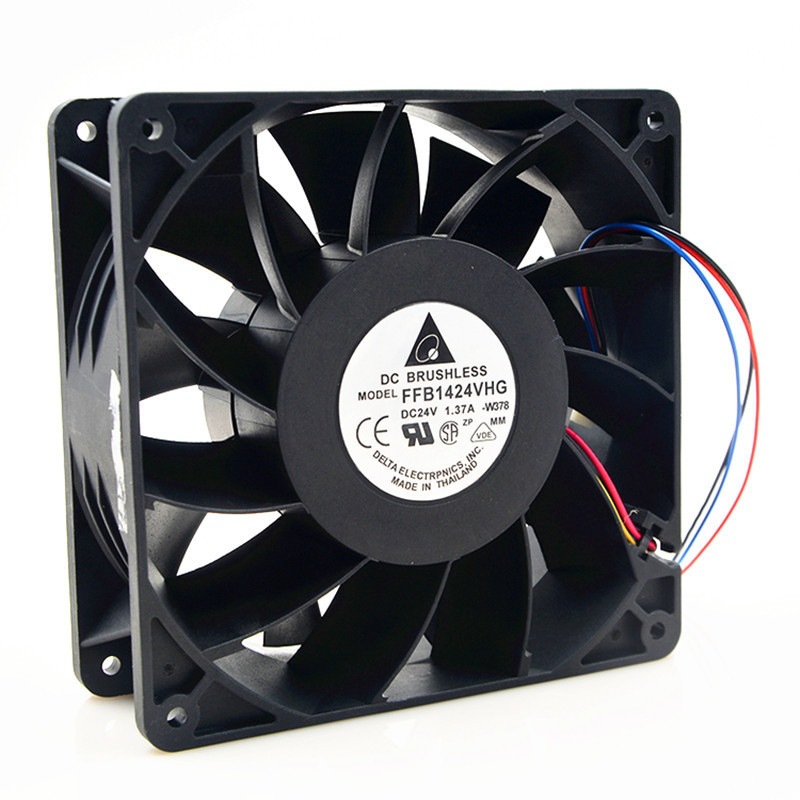 台达14050FFB1424VHG 14CM 24V 1.37A 大风量暴力变频器风扇
