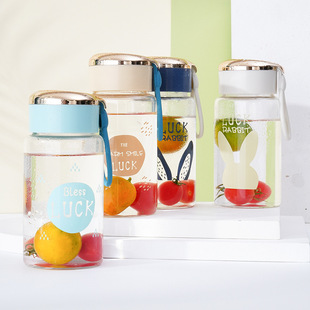 Internet red high-value glass glass 2023 mini small portable cute creative office couple cup generation hair