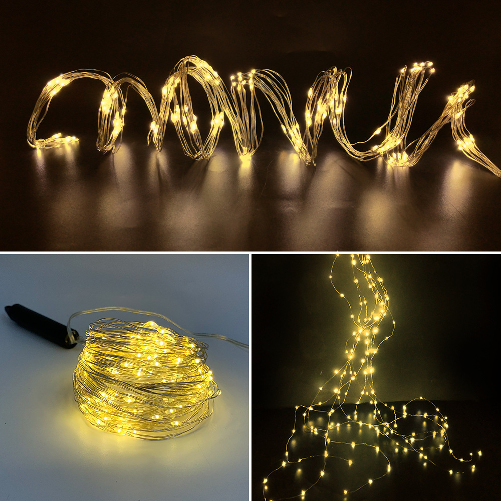 新款树藤灯太阳能LED铜丝灯串太阳能铜丝灯串户外节日灯串