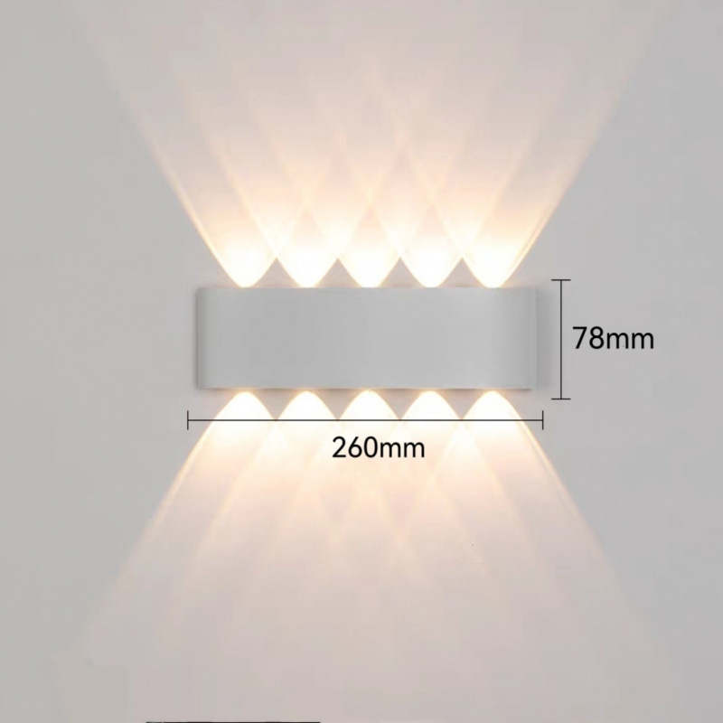 10W 부채꼴 우아한 화이트 모델(따뜻한 빛)
