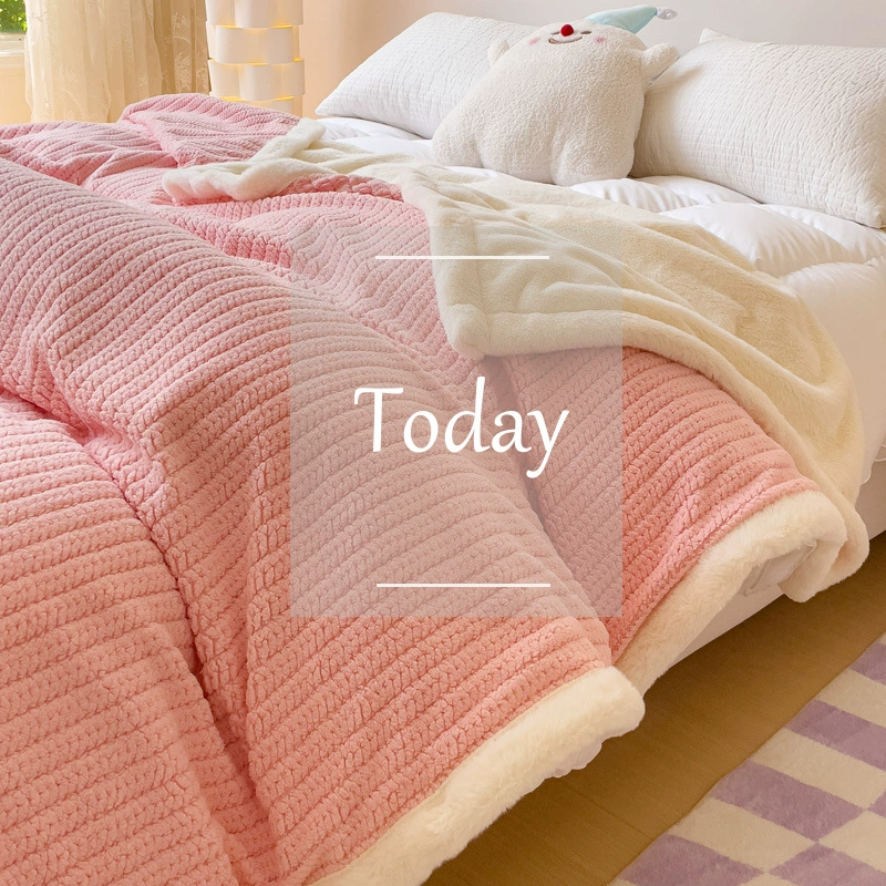 Winter duvet for sleep, coral sofa, increased thickness