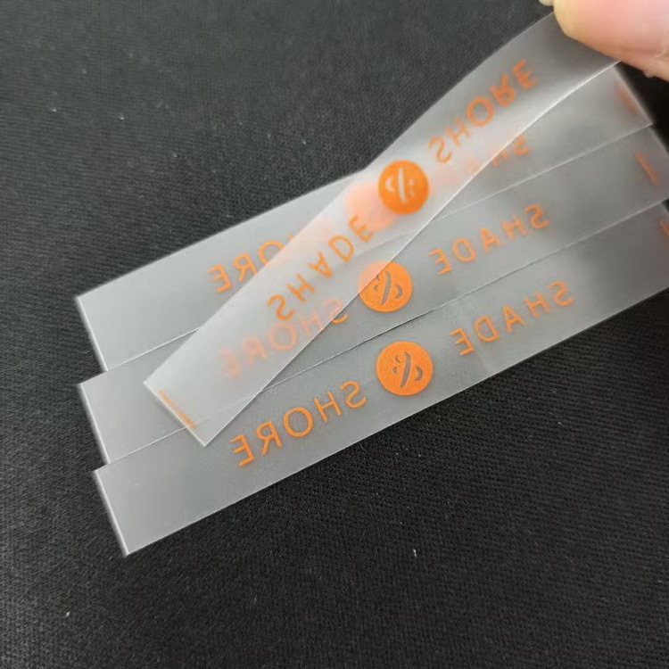 专业定做纺织服装织唛织标唛头半透明tpu水洗标pvc水洗标