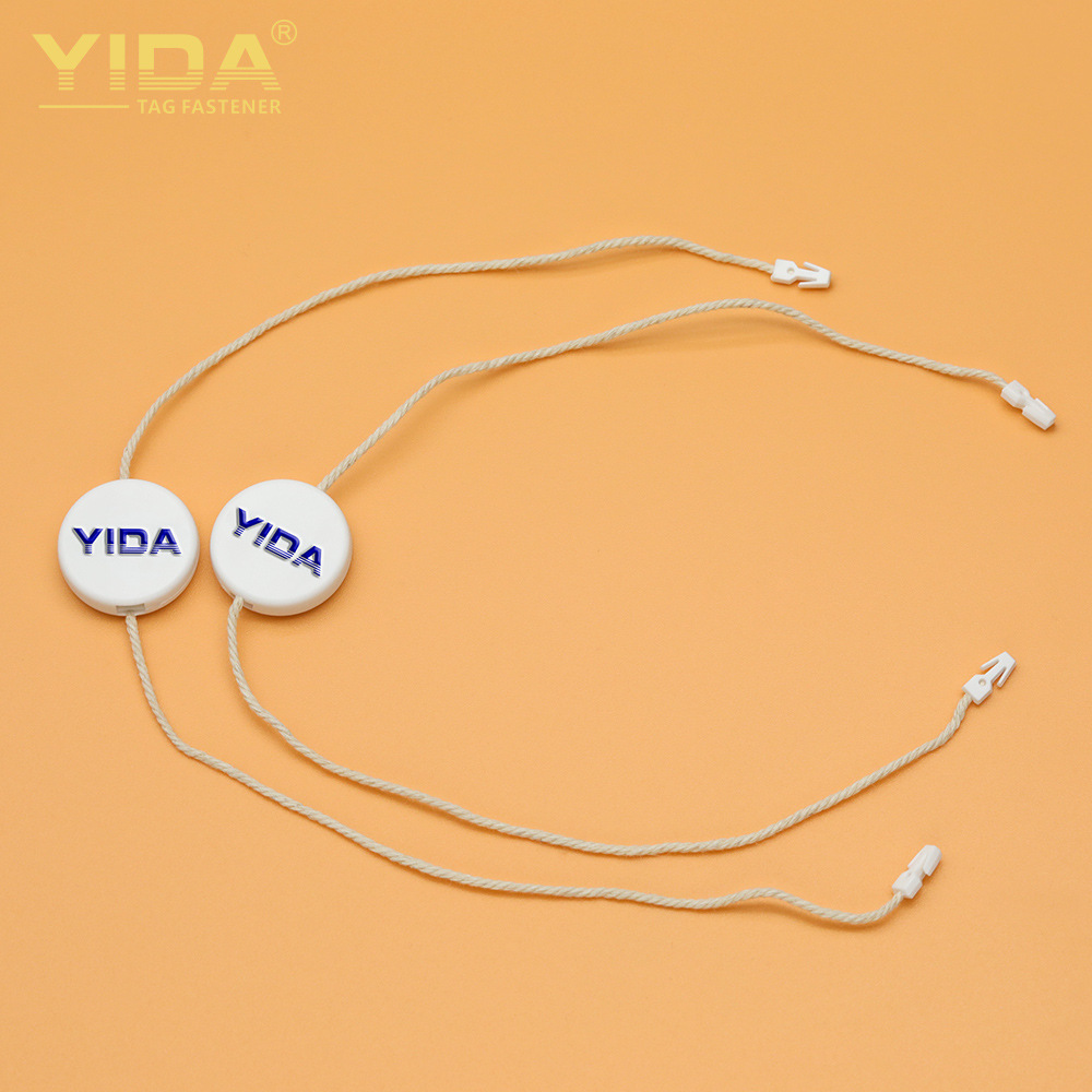 Clothing Hanging Beads, Custom-Made Clothing Hanging Ropes, Lanyards, Hot Stamping and Color Plastic Round Hanging Beads, Tag Rope Design and Customization