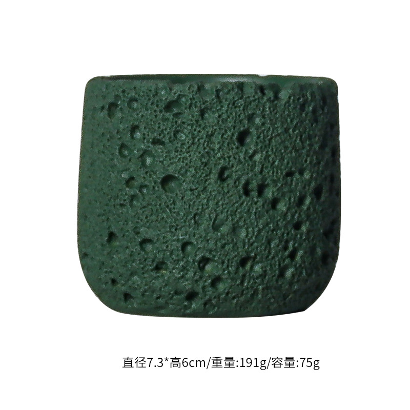 国境を越えたセメント宇宙の質感アロマキャンドルカップdiyキャンドルカップ空カップ拡香石無火雰囲気容器振り子