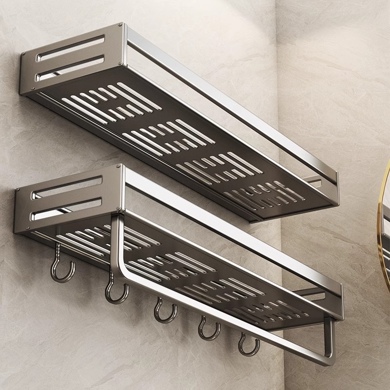 Manufacturer Supplies Bathroom Storage Racks, Bathroom Washbasins, Punch-Free Wall-Mounted Bathroom Toilet Towel Racks