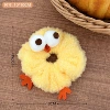 Cute plush chicken large intestine hair tie-1 piece