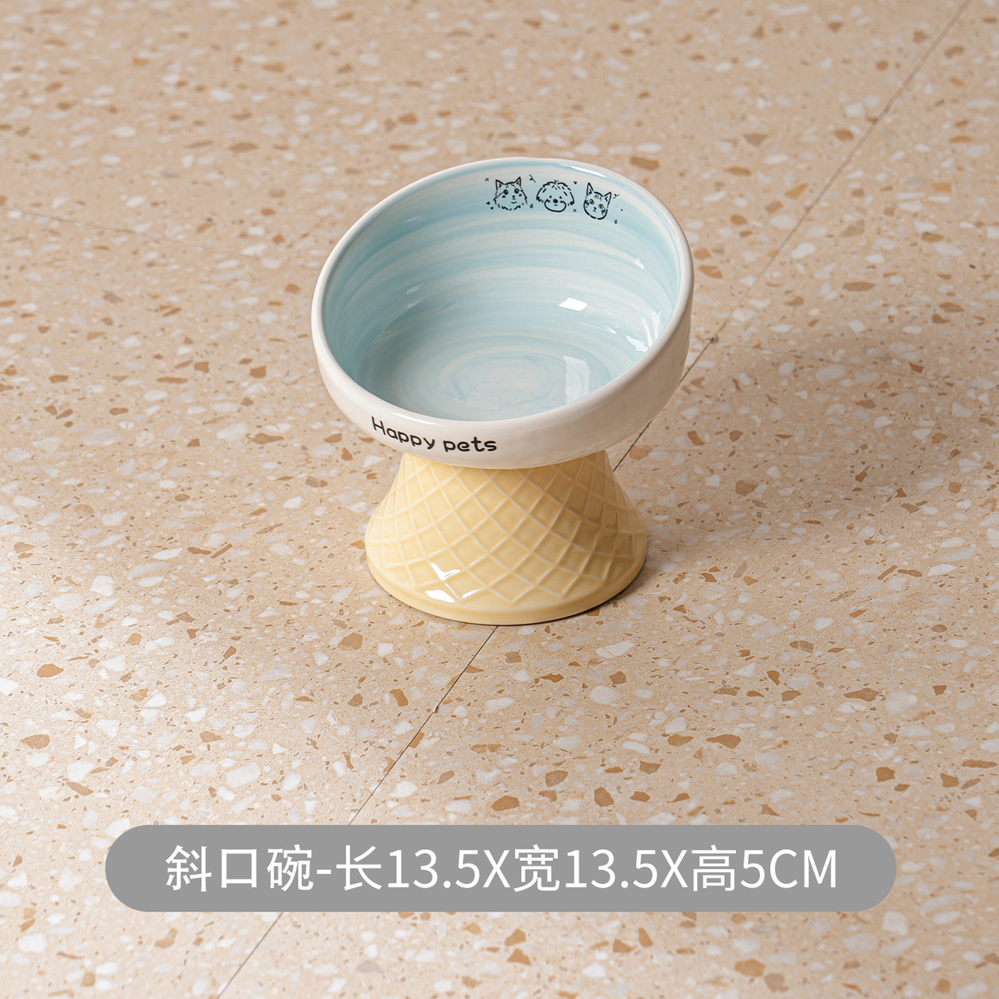 Nuevo conjunto de cuencos de cerámica pintados a mano, cuencos de grano para mascotas, cuencos de agua para mascotas, perros, gatos, bebidas, alimentos