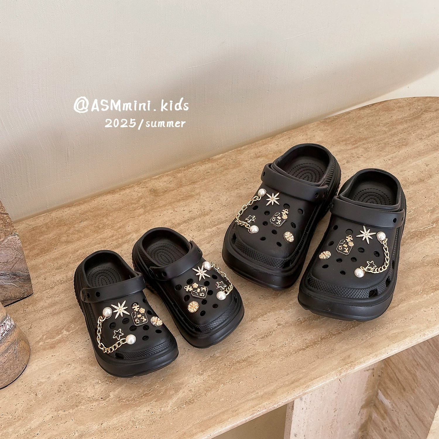 Родительские и детские кроссовки с толстой подошной дырочкой DIY аксессуары детские мягкие подошвы легкие сандалии