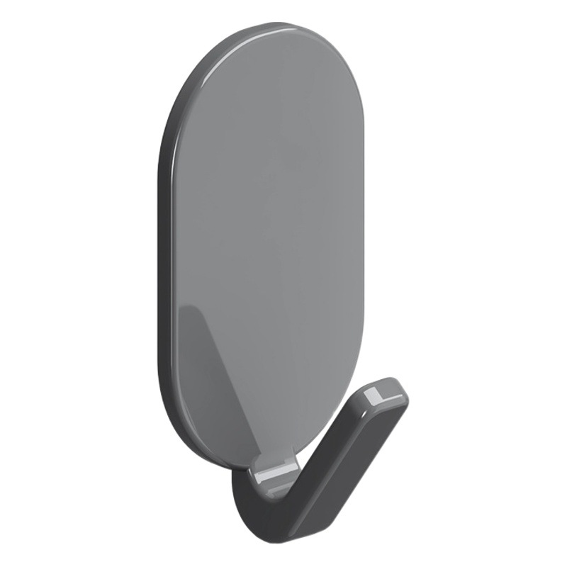 Puerta de lujo ligero gancho trasero baño sin perforación pared del baño adhesivo fuerte soporte de carga sin costuras toalla gancho gancho adhesivo