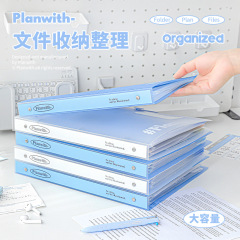 Planwith友計画創意三穴ルーズファイルクリア設計a 4学生の答案資料収納帳