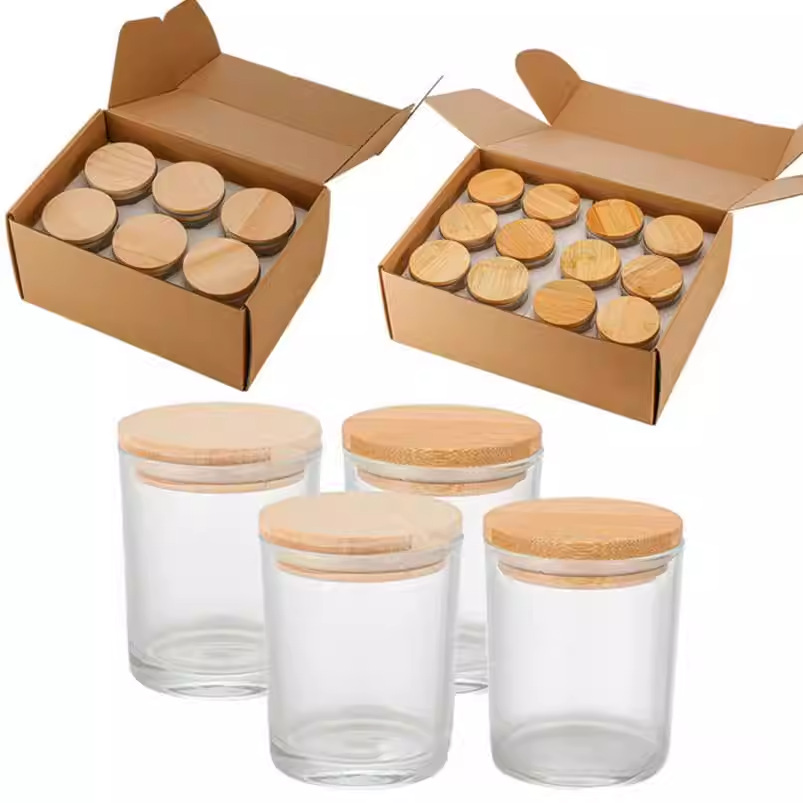 Vidrio 220ml taza de banana 6 / 12 paquete de 7OZ taza vacía transparente con tapa comercio electrónico transfronterizo