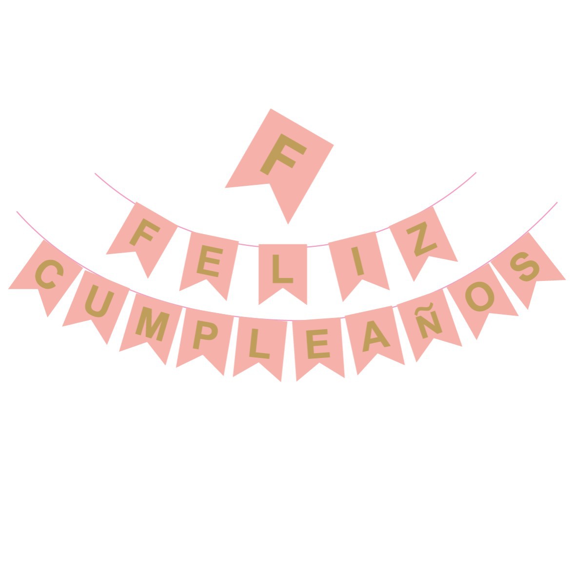 Fábrica de venta directa de bandera de cumpleaños español tema de la pared de fondo de la pared