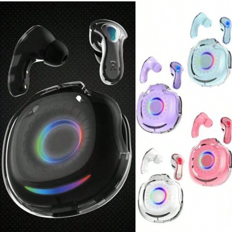 2024 Cross-Border Donut-Shaped In-Ear Transparent Wireless Bluetooth Headphones with Ultra-Long Battery Life, Good Sound Quality, for Sports and Leisure 2024 Cross-Border Donut-Shaped In-Ear Transparent Wireless Bluetooth Headphones with Ultra-Long Battery Life, Good Sound Quality, for Sports and Leisure