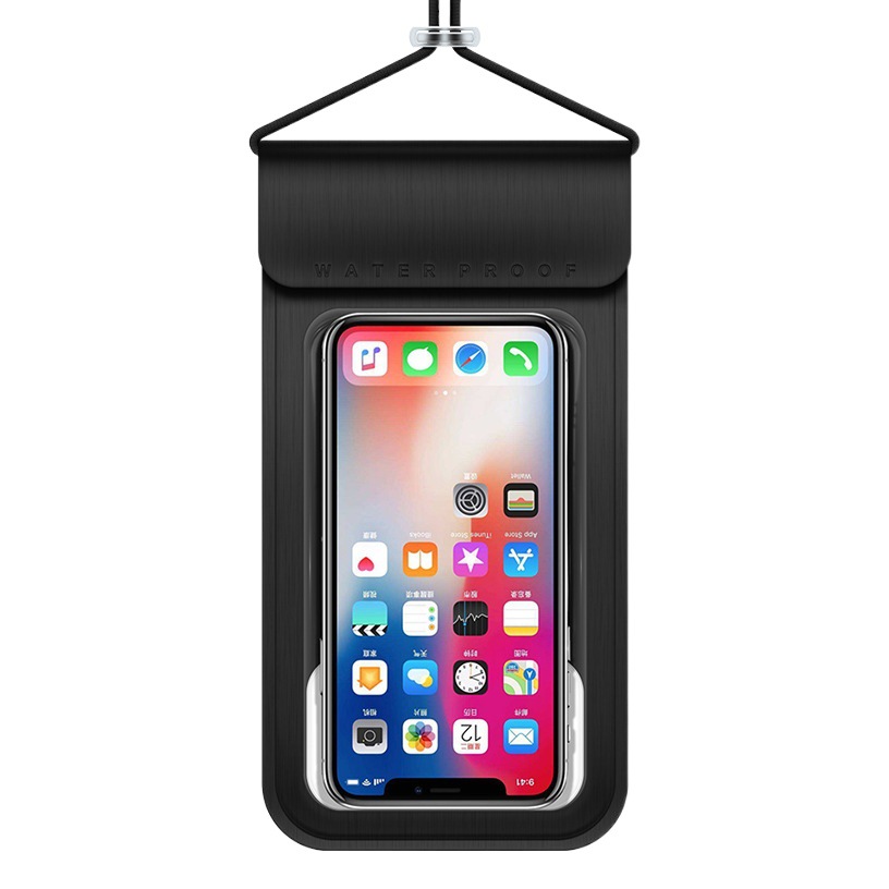 Takeaway mobile phone waterproof bag leather diving TPU leather transparent bag swimming touch screen mobile phone bag universal waterproof case