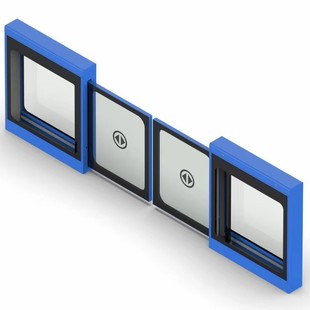 Led Display Shielding Door 304 Stainless Steel Airport Quick Channels
